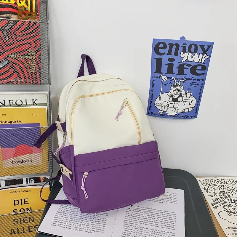 Yalu Nylon Backpack Unisex Multicolor-9