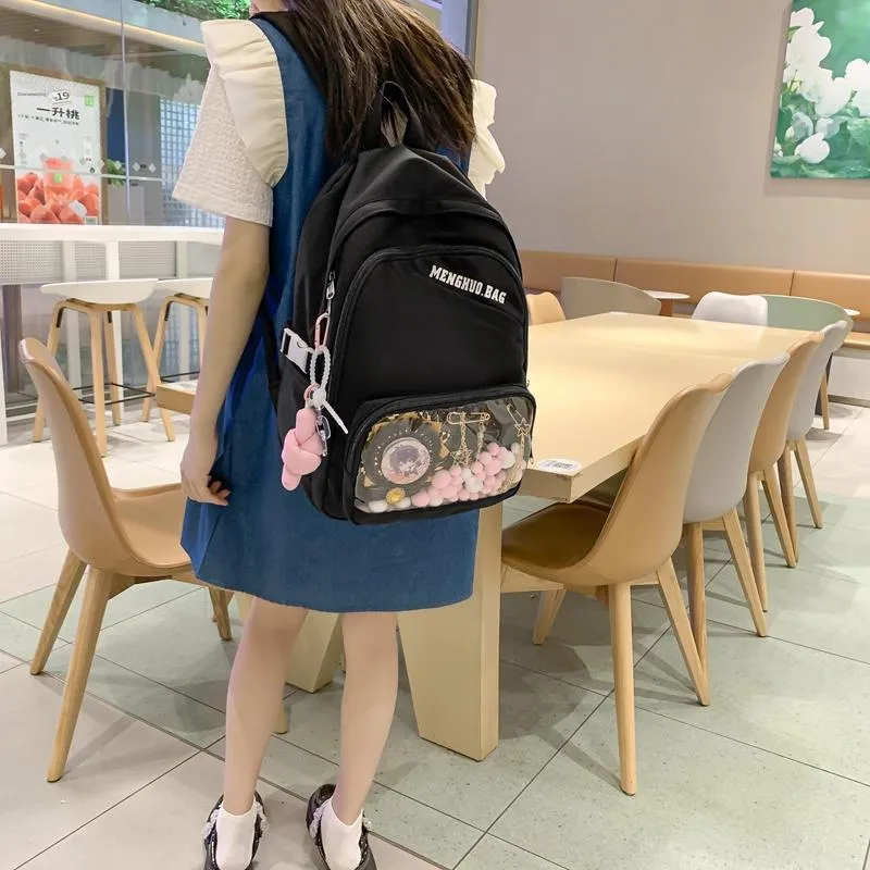 KAMLUI Nylon Backpack Regular Unisex Multicolor-7