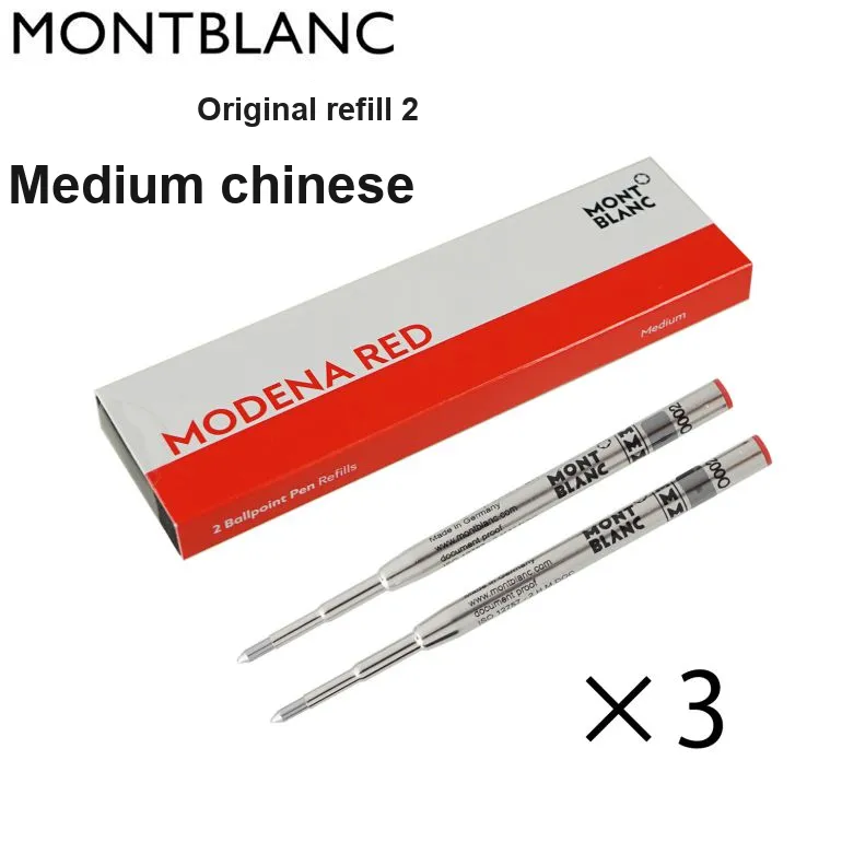 MONTBLANC Red, Ballpoint Pen Refill, Medium Tip Substitute Core-1