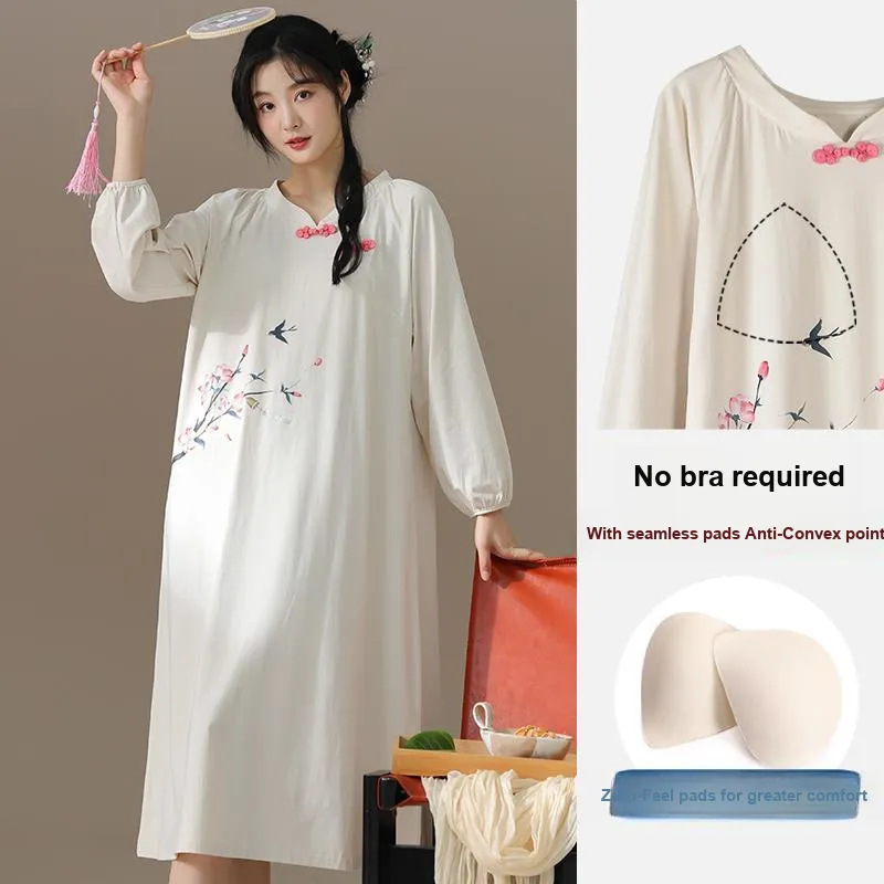 Lan Miao Long Sleeved Dress Women's-2