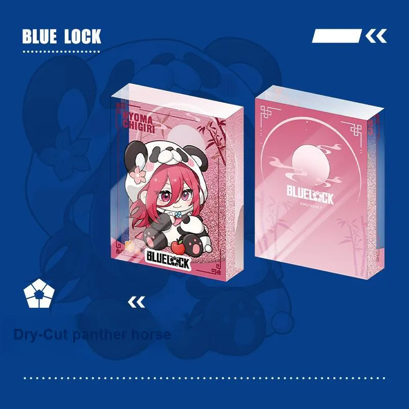 Crooked Melon Production Blue Lock Panda Collection Quicksand Mahjong Cute Merch Ornament Acrylic Stands-13