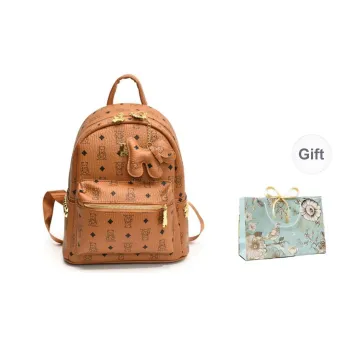 Gerlanx PU Backpack Women's Brown/Pink/White/Black White/Black