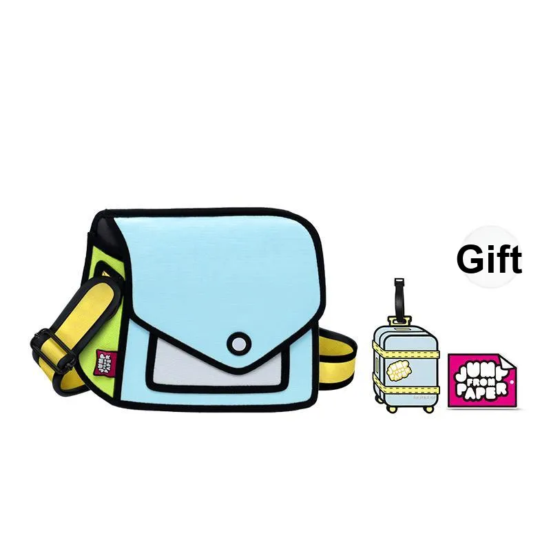 JumpFromPaper Polyester, Fabric Crossbody Bags Regular Unisex Mint Green