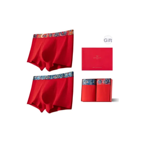 SEPTWOLVES Нижнее белье Подарочная коробка Мужской 2 упаковки Красный