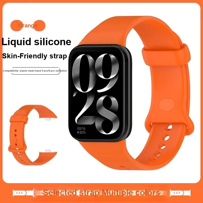 Mr. Strap Xiaomi Red Beige Compatibility Watch Band 232mm Silicone Material-20