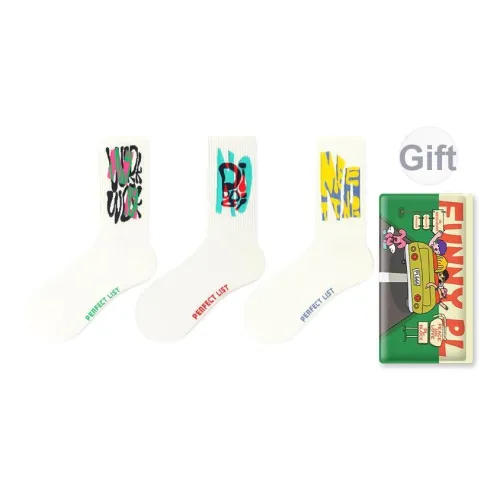 PL Worker'S Пластинка Модные носки ABE Унисекс MID Носки до икры