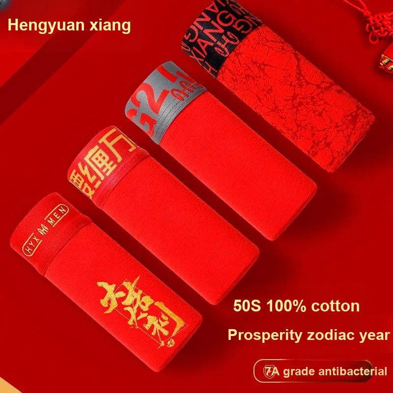 H YXIANG Underpants Men's 4 Pack-2