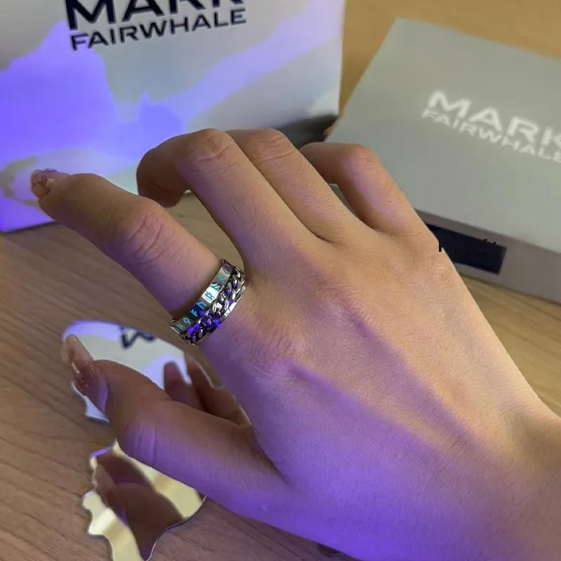 FAIRWHALE Titanium Steel Rings Unisex-7