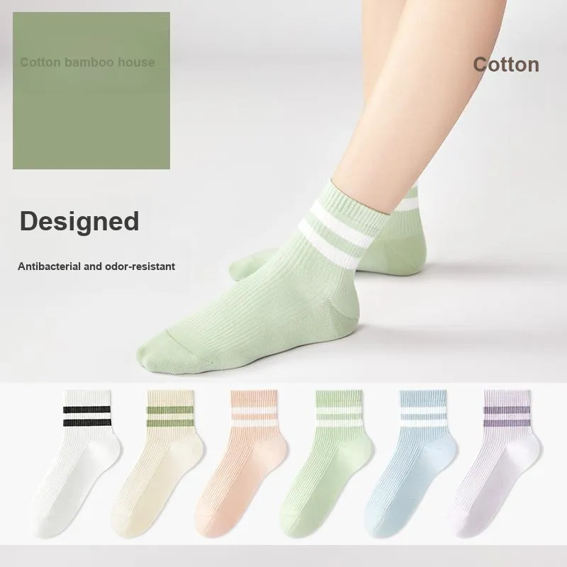 B&C.Room SS24 Mid Calf Socks Women's 5 Pack-15