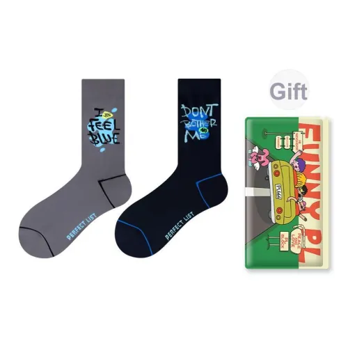 PL Настроение Модные носки AB Унисекс MID Носки до икры