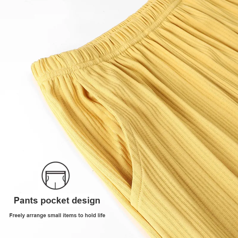 MADALLO Pajama Set Women's Vintage Yellow-1