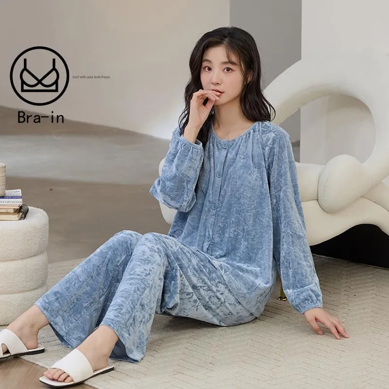 MADALLO Pajama Set Women's Sky Blue-3