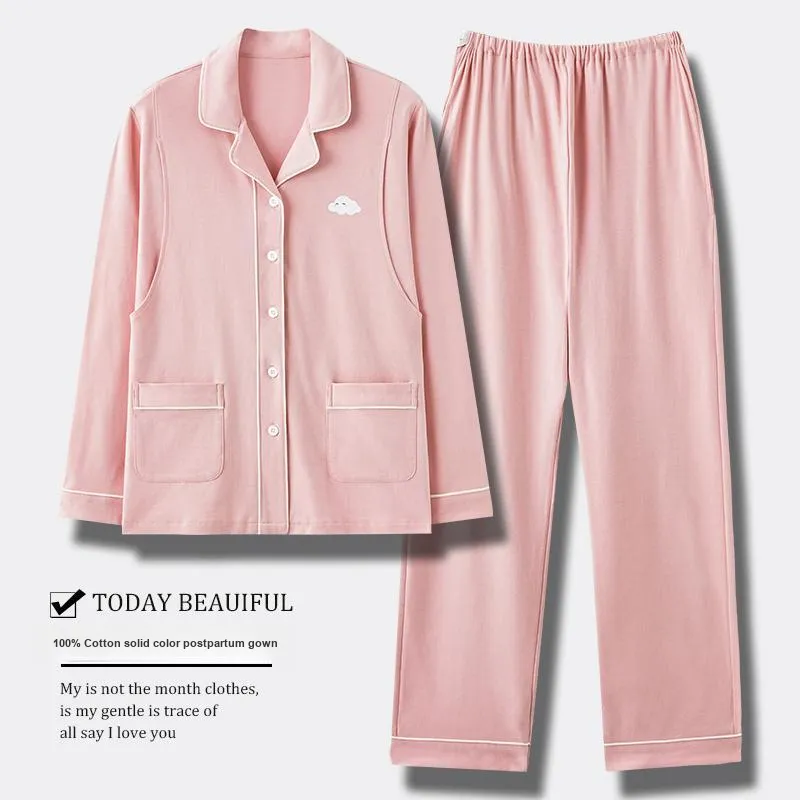 Maultiay Pajama Set Women's Pink-1