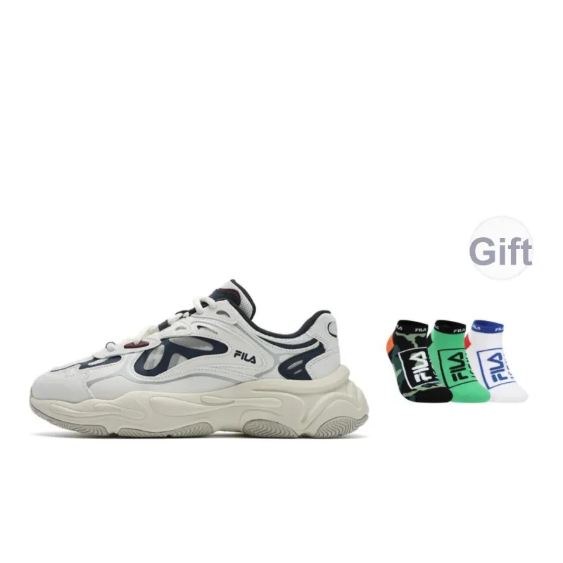 FILA MARS 4 Low Top Running Shoes Men's White Blue-5