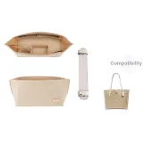 [Two-Piece Set]Open Top Beige Liner+Ecru Shoulder Strap Pad