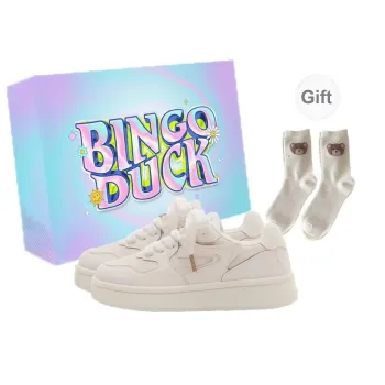 BINGO DUCK Coverage Low Top Skateboard Shoes Women's