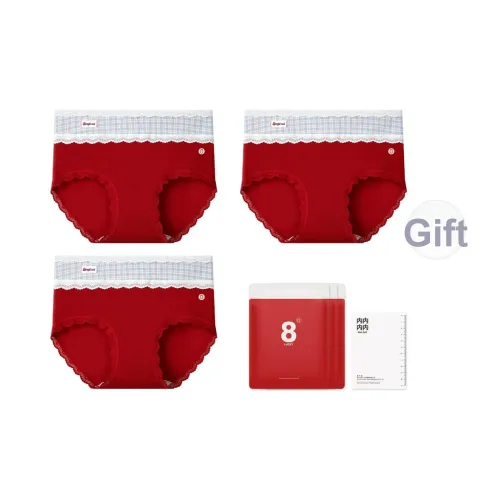 YOUNEI Анкора Красный X3 Женские Трусики-Бикини