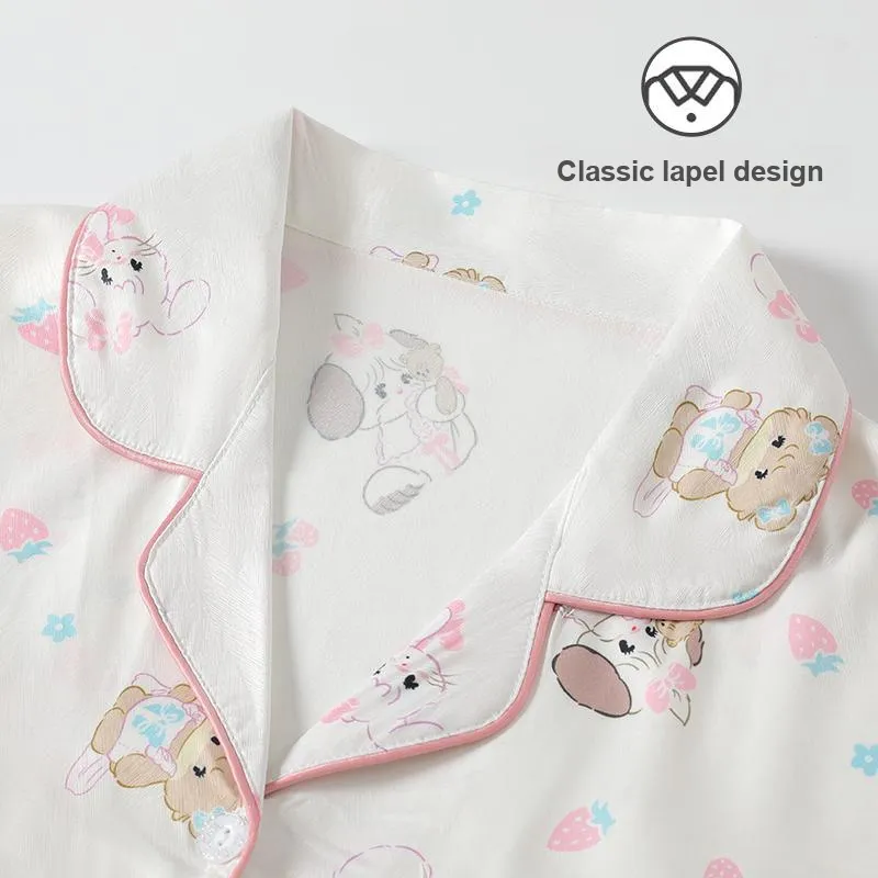 Maultiay Pajama Set Women's White-2
