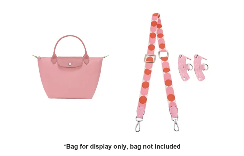 Luxury Care Artisan Workshop Cowhide Patchwork Canvas Bag Strap Women's Multicolor-8