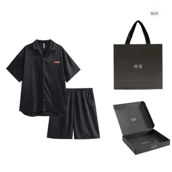 Same Language Pajama Gift Box Men's Day Black