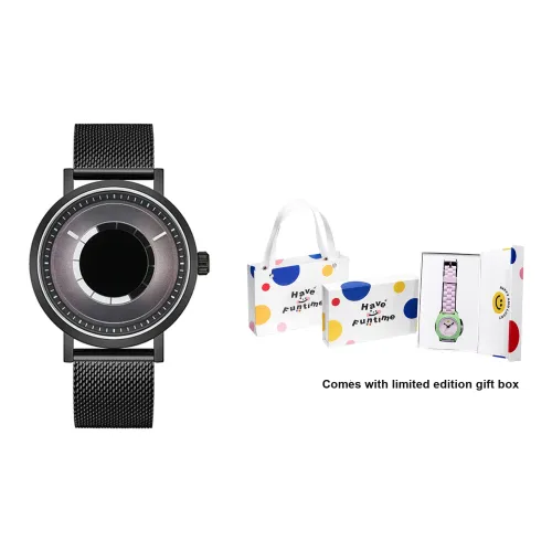 Funtime Unique Collection Кварцевый механизм Часы Унисекс Черный циферблат F9968B