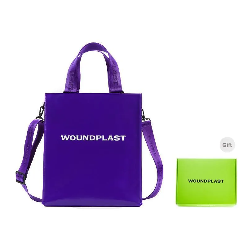 WPT PVC Totes Handbags Large Size Unisex Black-20