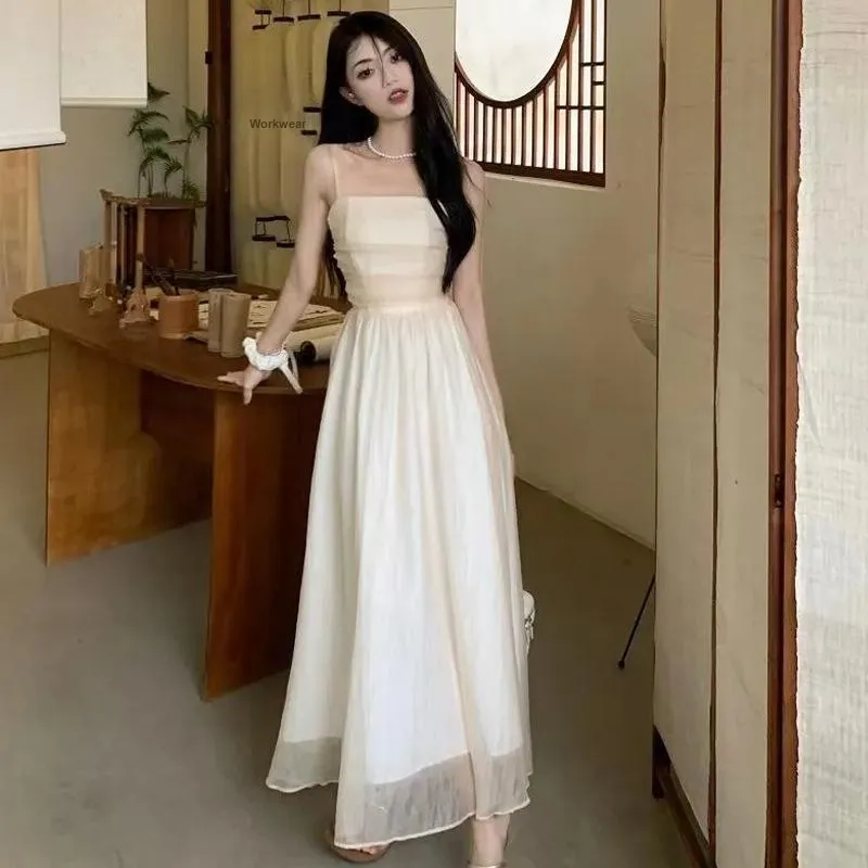 Mu Qingqing Slip Dresses Women's-2