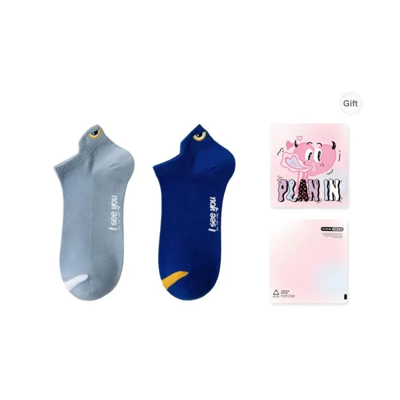 PLAN IN No Show Socks Unisex 5 Pack-10