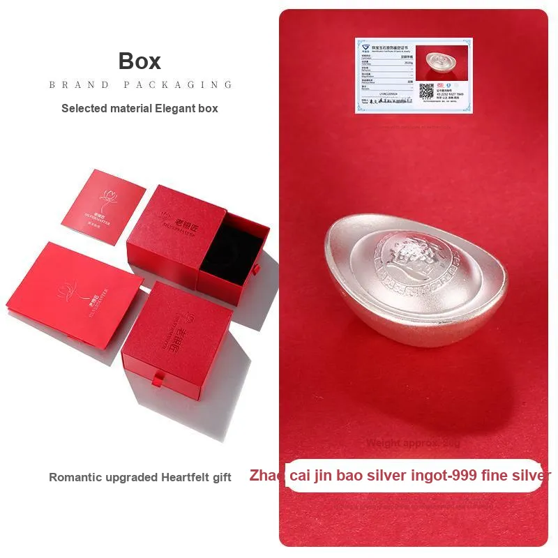 LAOYINJIANG S999 Fine Silver Ornaments Unisex-6
