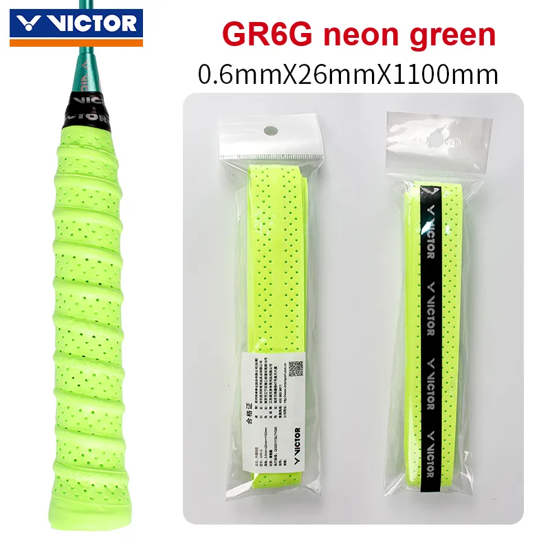 VICTOR Badminton Grip Tape Neon Green Polyurethane Keel Thin-1