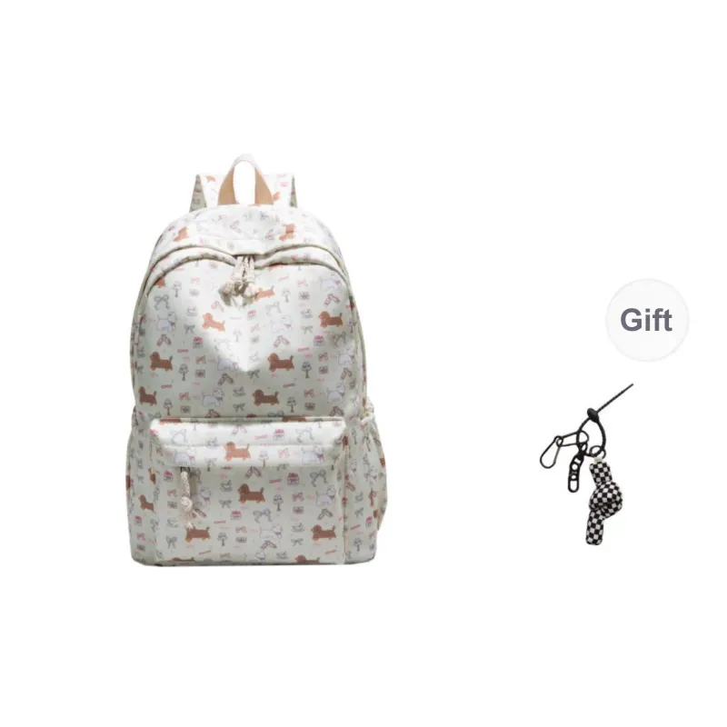 KAMLUI Nylon Backpack Regular Women's White-6