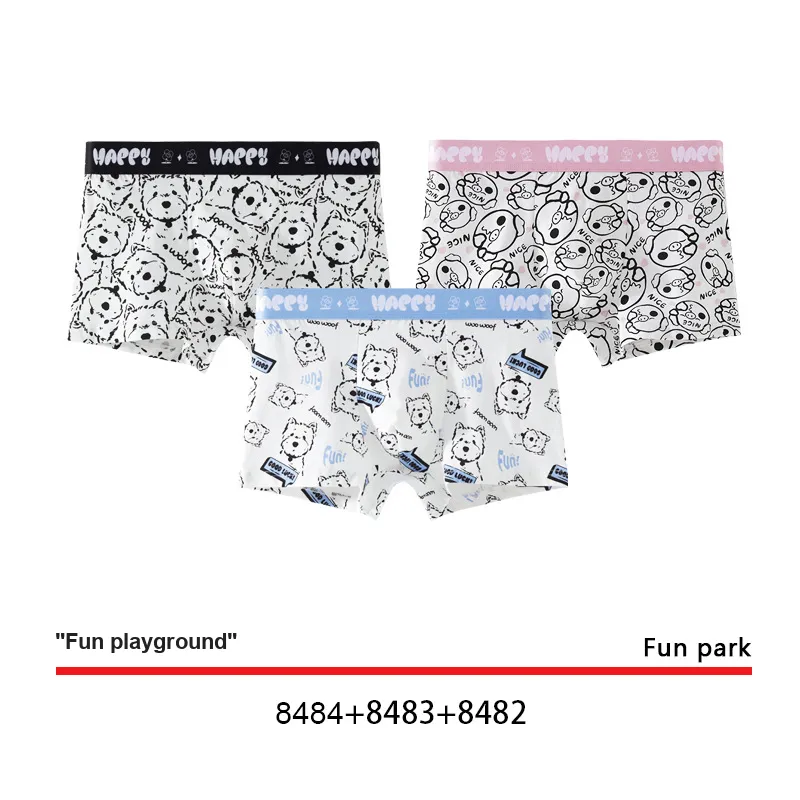 Qiao Ni Tong Underpants Men's 3 Pack-4