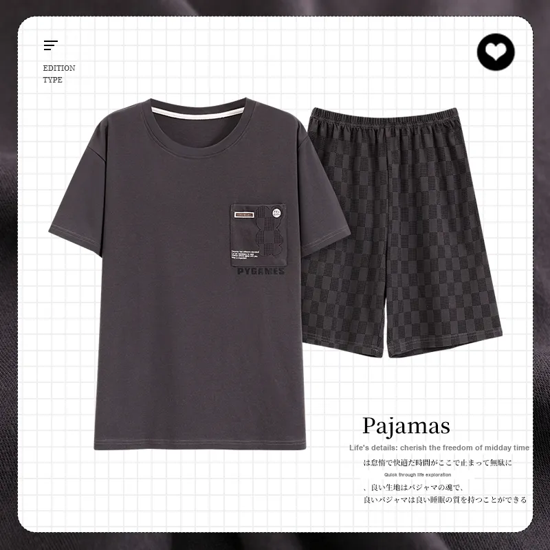 MADALLO Pajama Set Men's Dark Gray-1