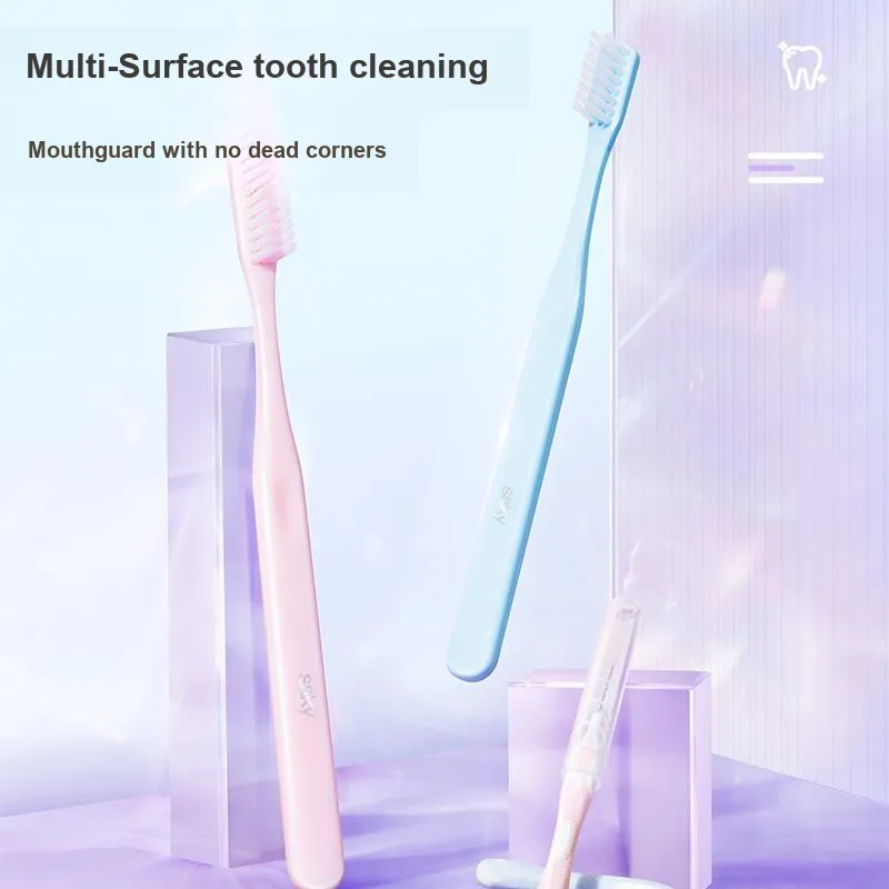 Saky+ Orthodontic Mini Soft Brush Toothbrushes Clean 2 Pcs Pack-0