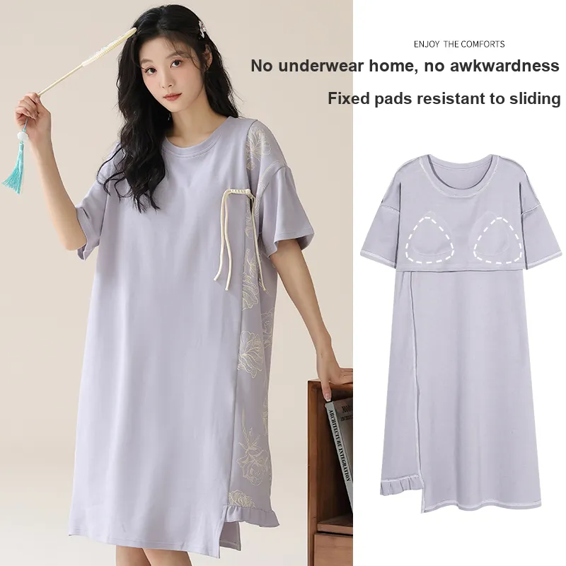William Nightgown Women's Light Purple-5