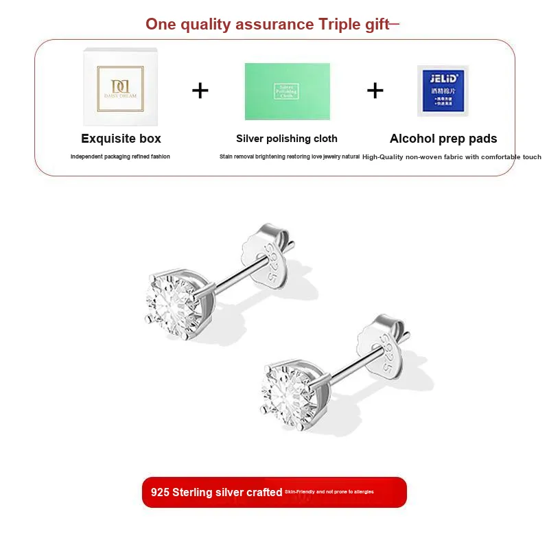 Daisy Dream S925 Silver Stud Earrings Women's-1