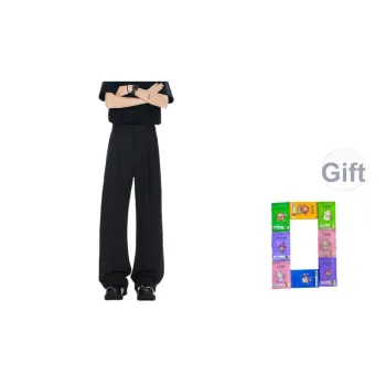 ROSECREED Casual Pants Unisex Black Comes With Perfume