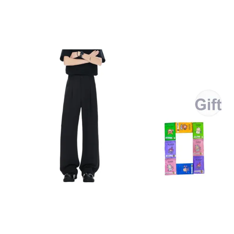 ROSECREED Casual Pants Unisex Black Comes With Perfume-0