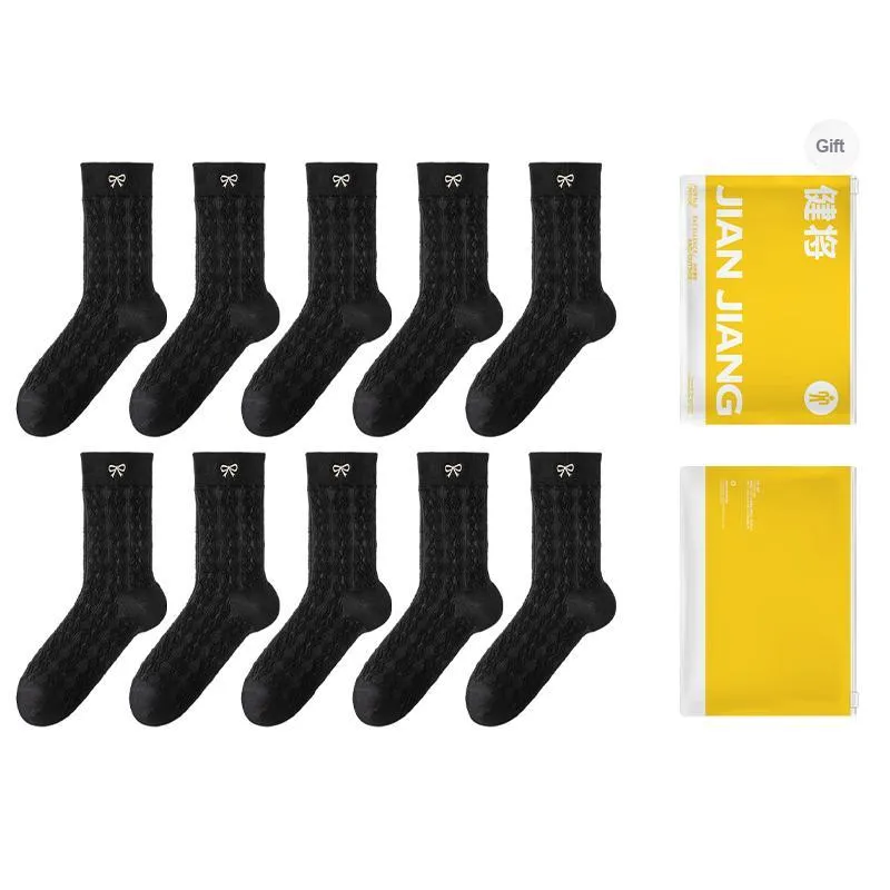 Master Mid Calf Socks Women's Shopping Bag Combo Set-20