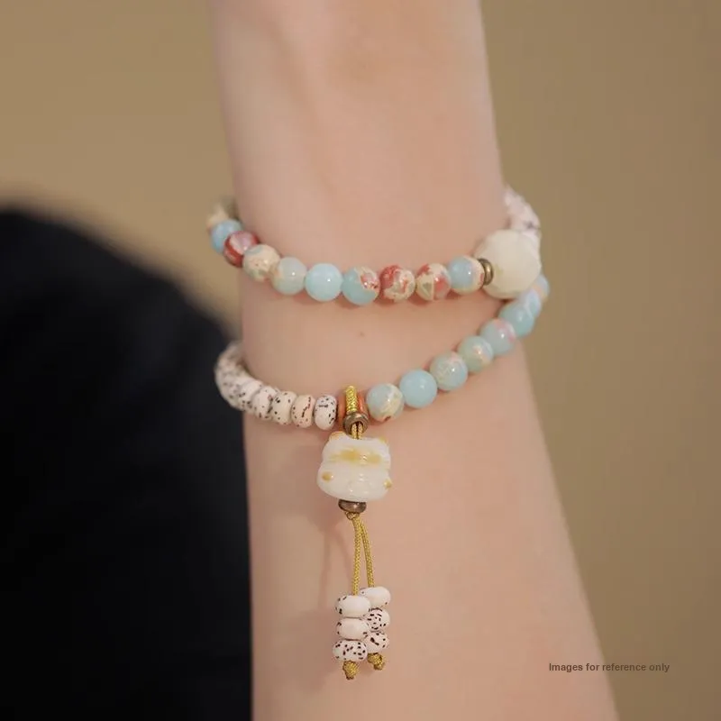 KING TAI SANG Star Moon Bodhi Seeds Bracelets Unisex-1
