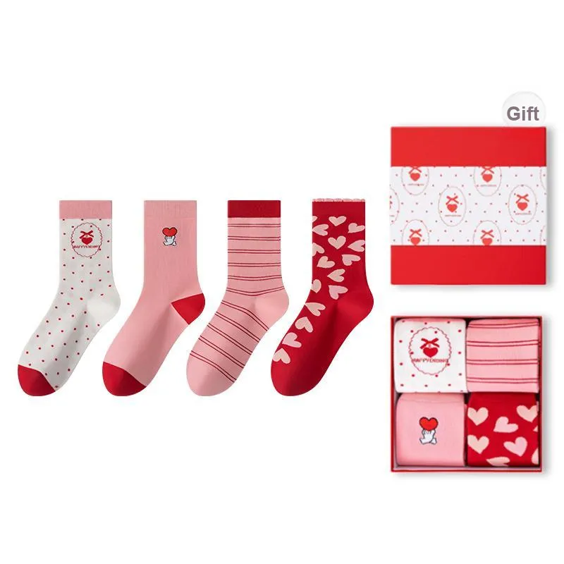 MIIOW Mid Calf Socks Unisex Gift Box Set-0