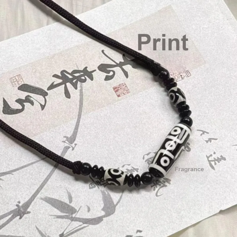 JIYAO Sandalwood Necklaces Unisex-1