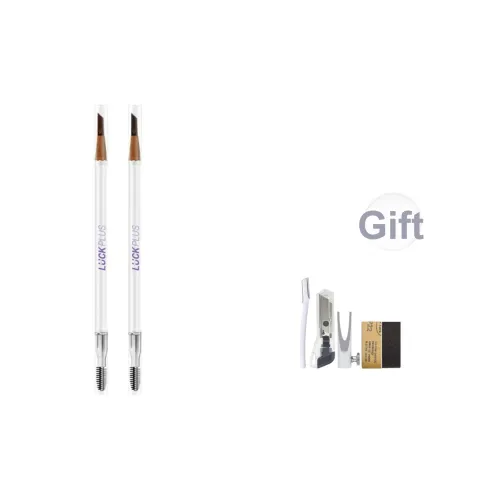 LUCK PLUS Двойной Счастливый Makeup Artist Лезвие Формирующая Кисть для бровей карандаш