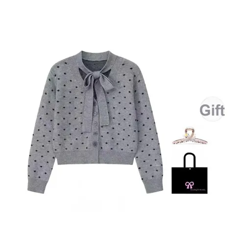 OYANXI Серый Женский Свитер