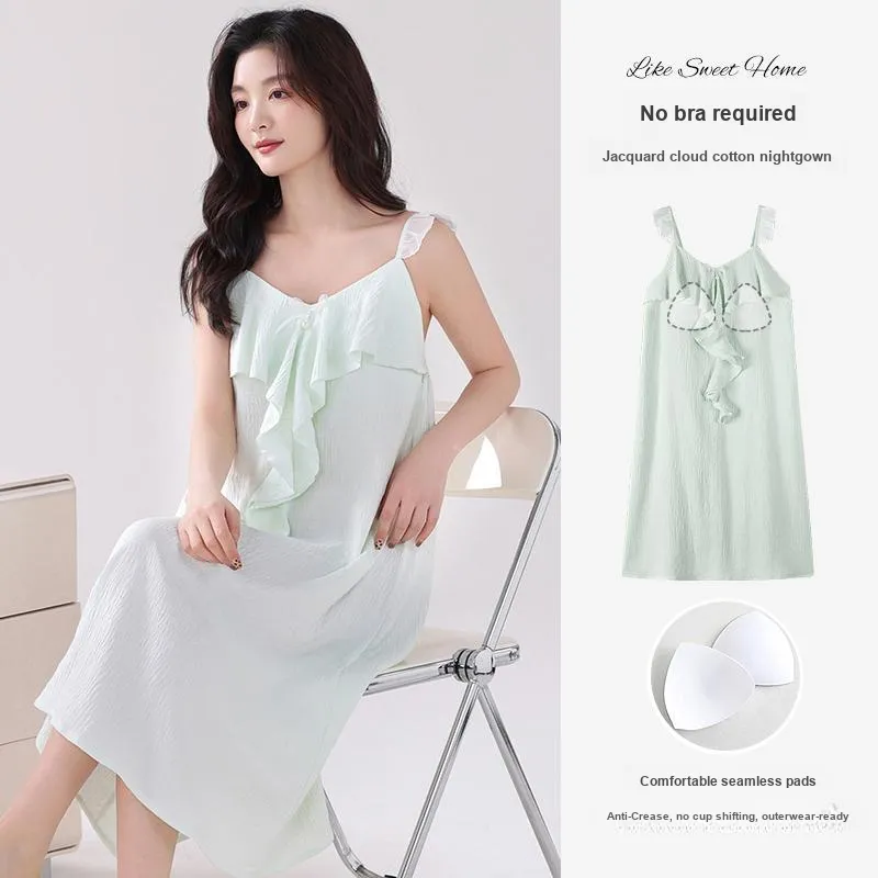 MADALLO Nightgown Women's Light Green-2