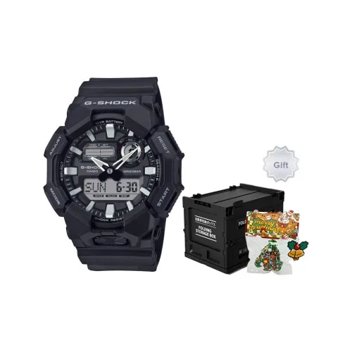 CASIO г Shock GA 010 Collection Кварцевый механизм Смольный ремешок Часы Унисекс Черный циферблат