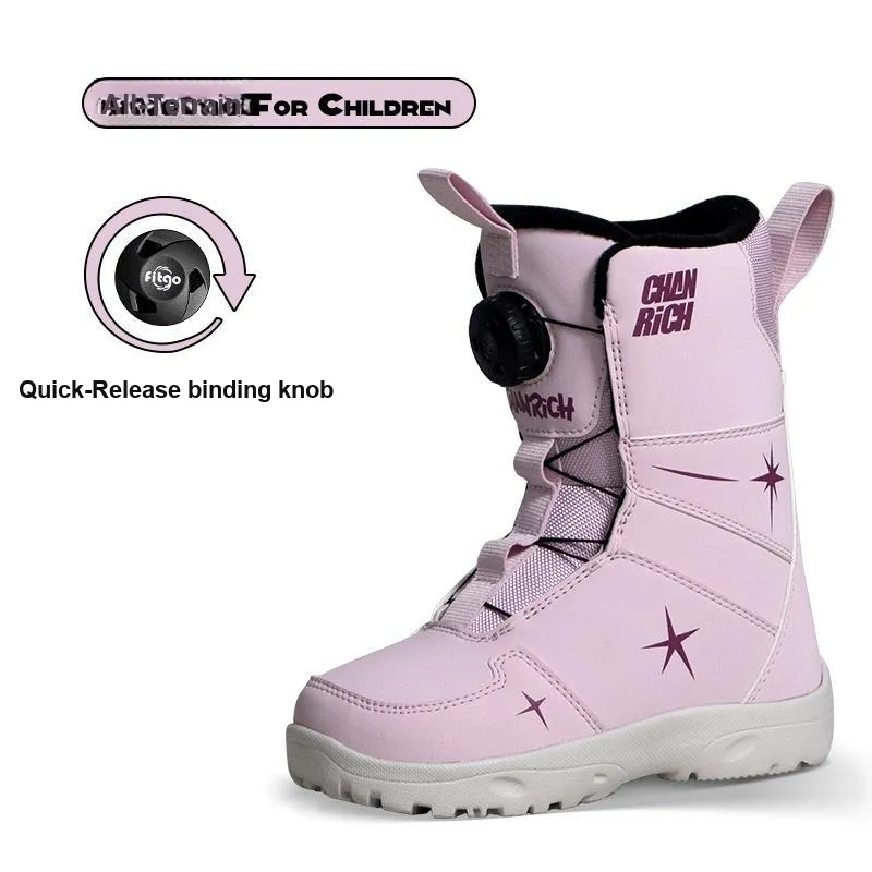 Snow Know The Answer SKTA x CHANRICH Single Snowboard Ski Boots Kids'-7
