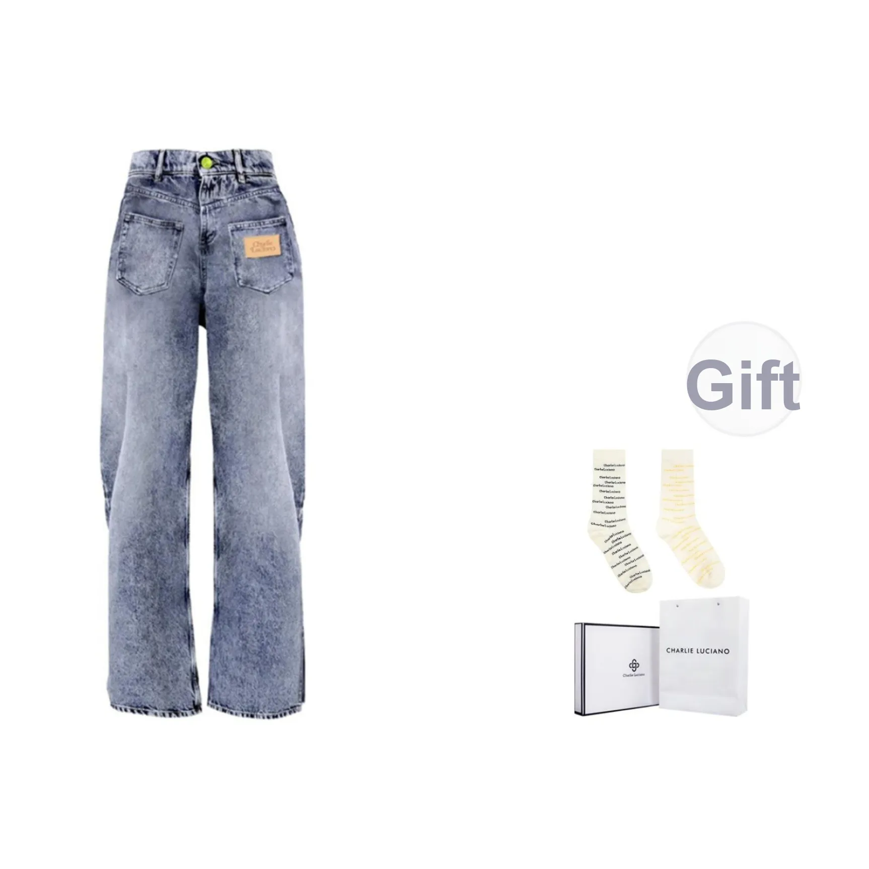 Charlie Luciano Джинсы Унисекс Light Синий