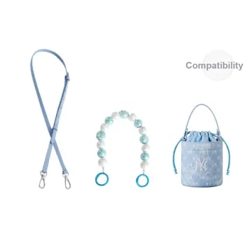 Jingxi Cow Leather Bag Strap Women's Blue