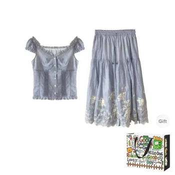 ZVJH Two Piece Skirt Sets Women's
